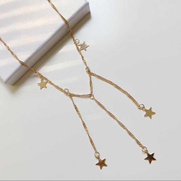 BOGO‼️Gold plated multi layer Star Necklace ⭐️ - Picture 1 of 3